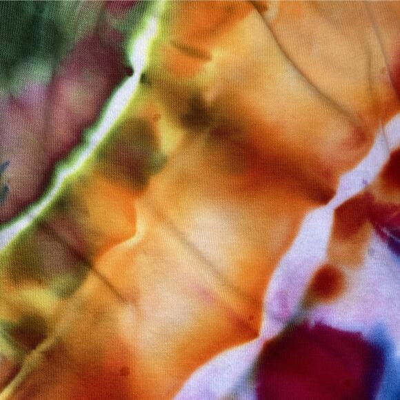 Ice Dyed Bootie Shorts - Rainbow Shortie - Tie Dye Summer (Women's Medium) - Picture 8 of 10